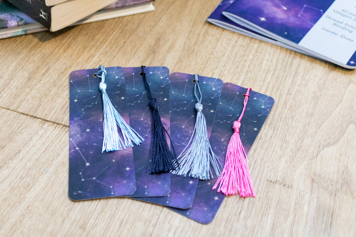 Cosmic Bookmark with Tassel - tassel options