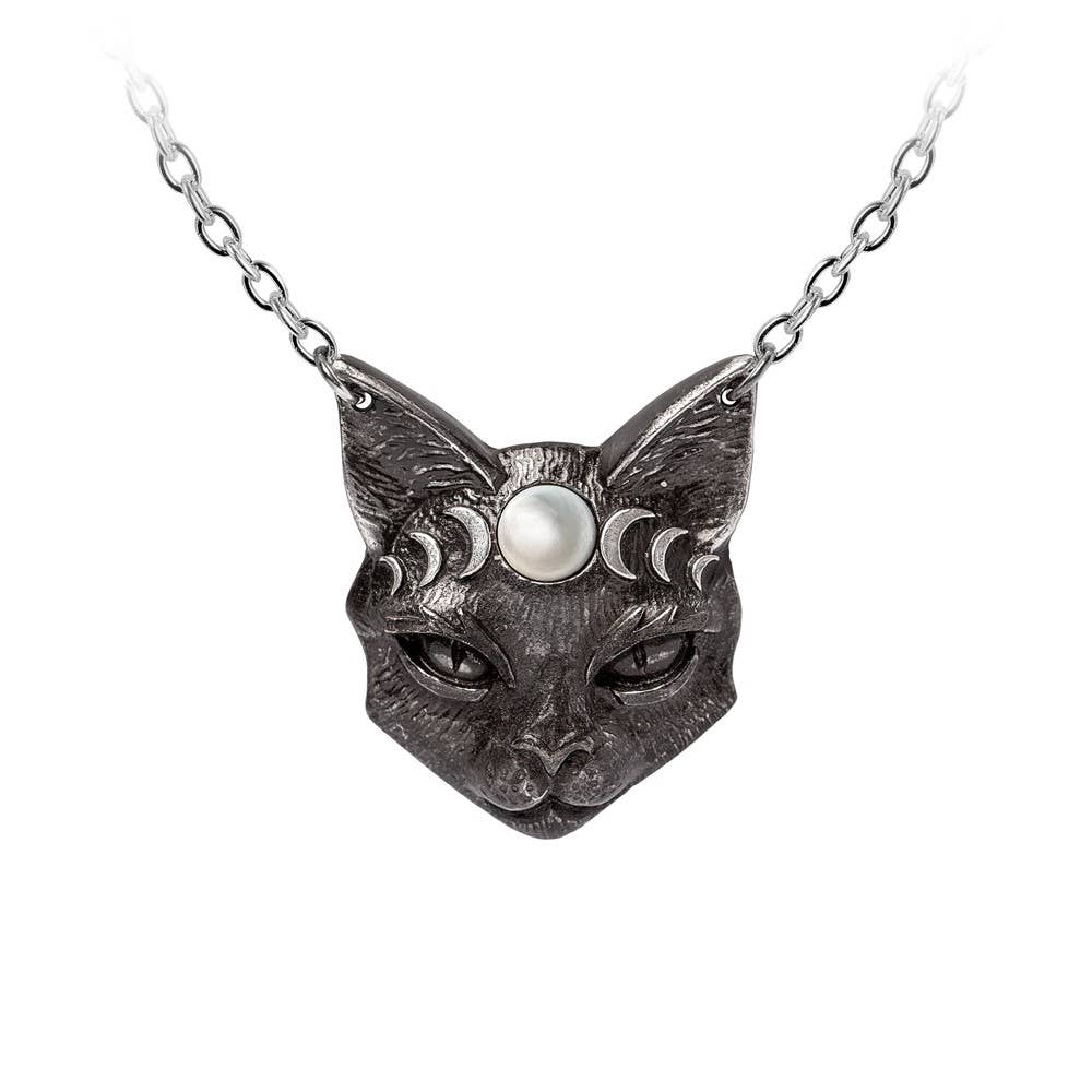 Alchemy England - Mystic Moon Cat Pendant