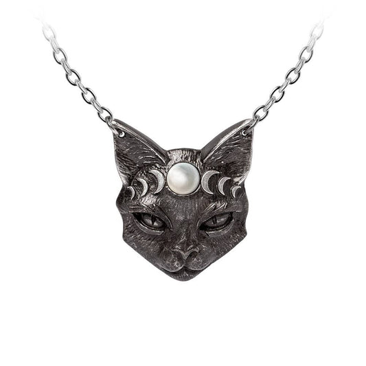 Alchemy England - Mystic Moon Cat Pendant