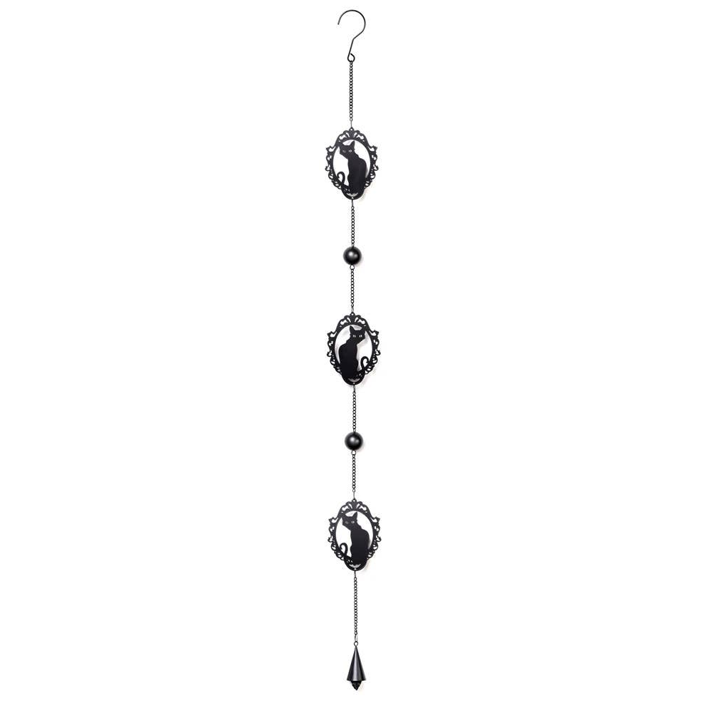 Alchemy England - Cat Silhouette Hanging Decoration / Wind Chime