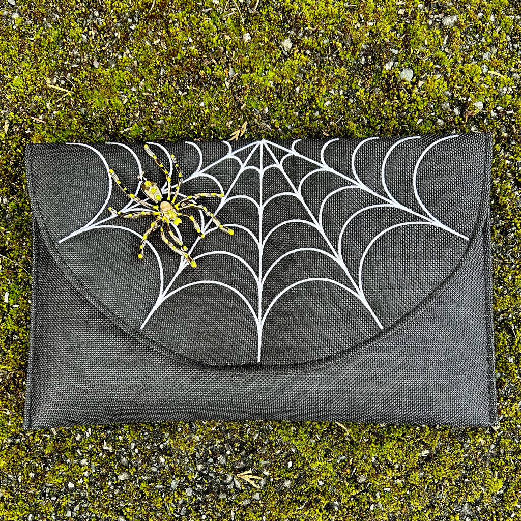 Spiderweb Embroidery Envelope Bag
