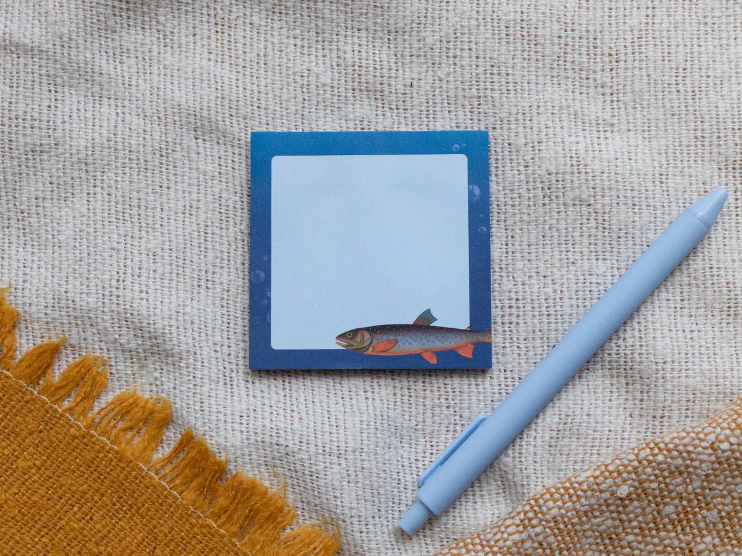 Vintage Fish Sticky Notes with pen