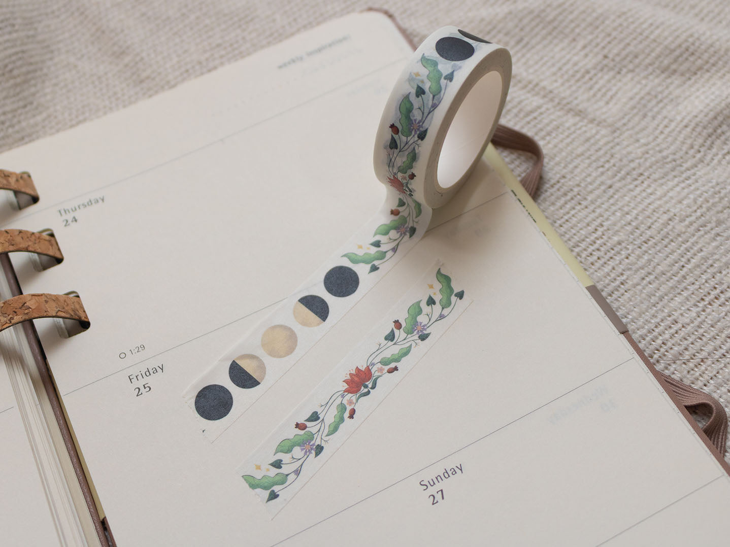 Washi Tape: Moon Phases