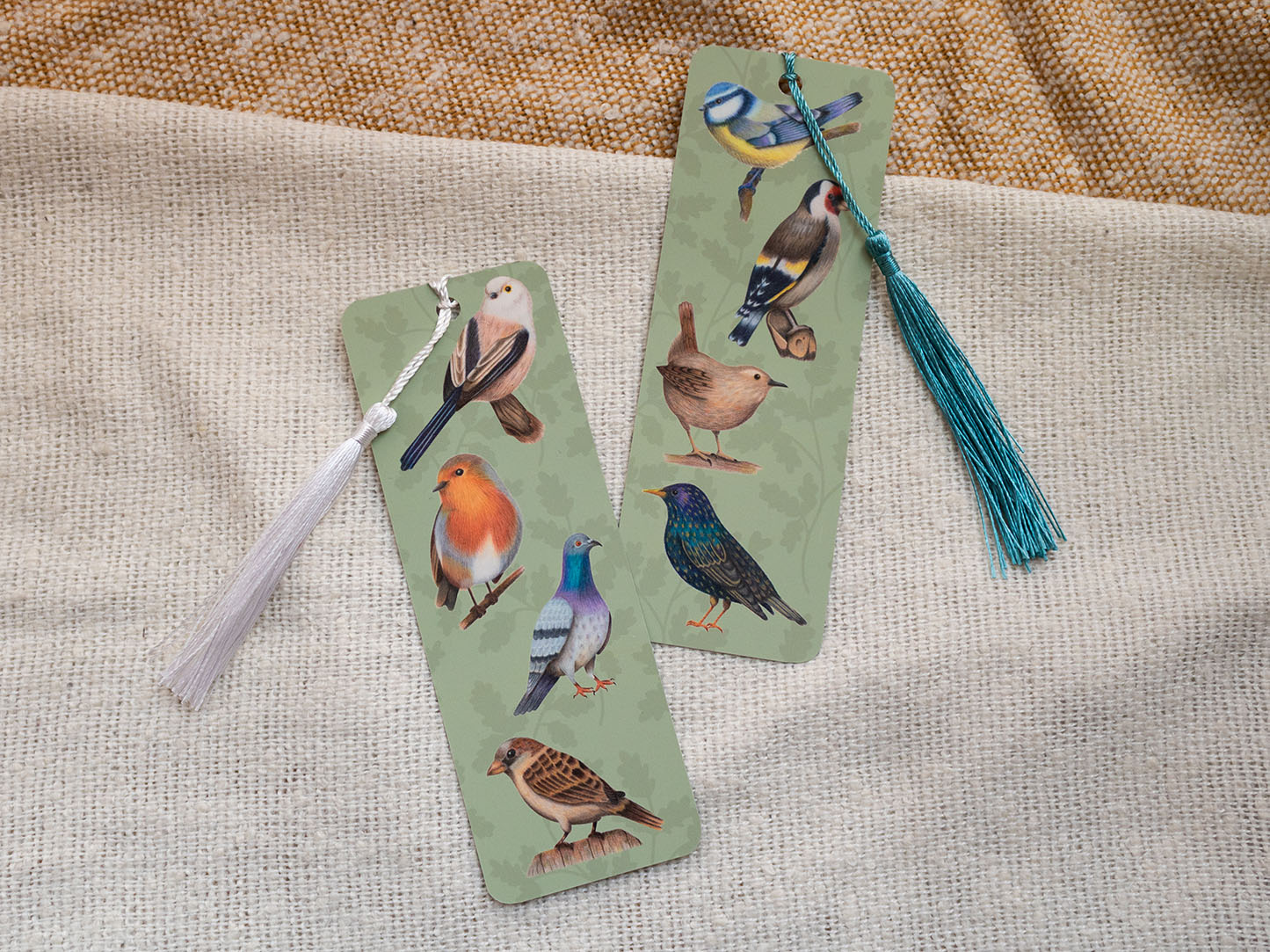 British Garden Birds Bookmark with Tassel
