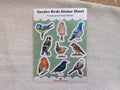 British Garden Birds - A6 Vinyl Sticker Sheet