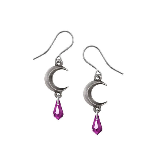Alchemy England - Tears of the Moon - Amethyst - Dropper Earring Pair