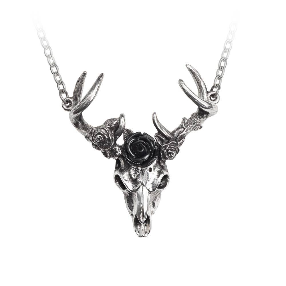 Alchemy England - White Hart, Black Rose Necklace