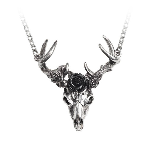 Alchemy England - White Hart, Black Rose Necklace