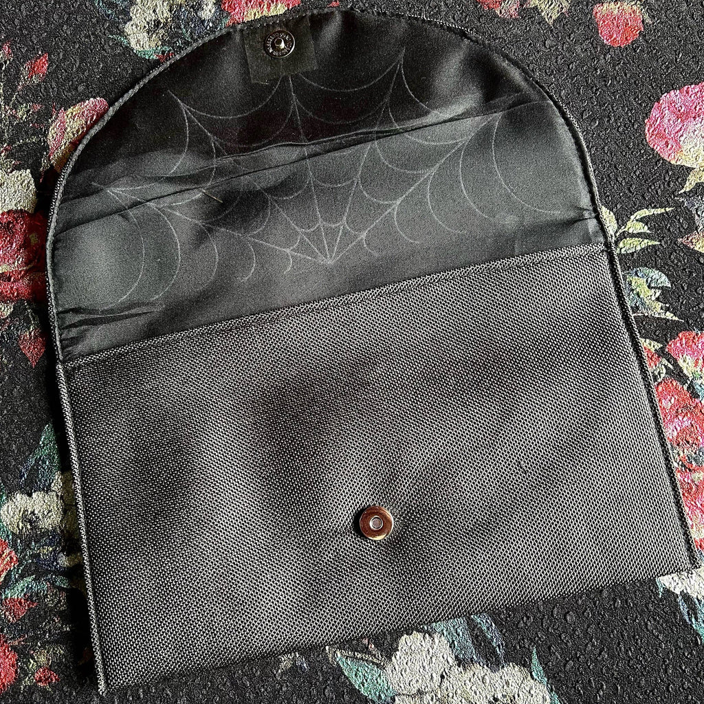 Spiderweb Embroidery Envelope Bag