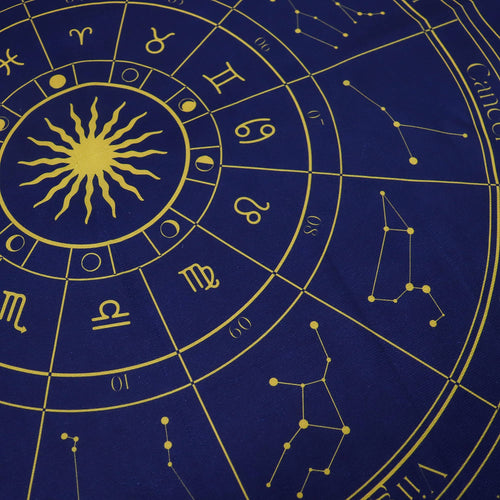 Ancient Wisdom - Tarot Reading Cloth - Zodiac (75x75cm)