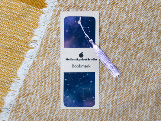Cosmic Bookmark with Tassel - in packaging