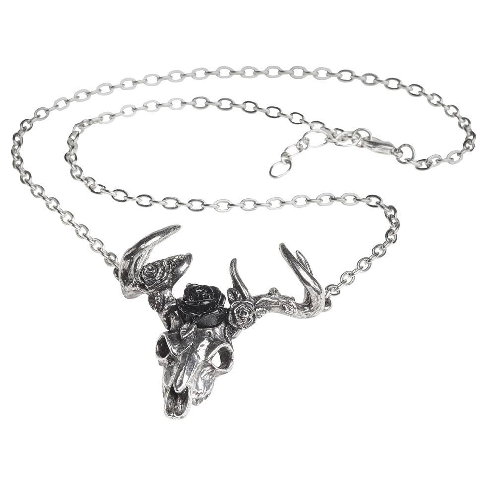 Alchemy England - White Hart, Black Rose Necklace